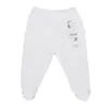 Bibaby Pantolon Patikli Best White Friends Beyaz