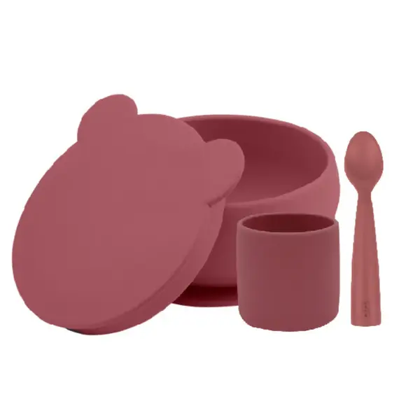 OiOi Blw Beslenme Seti Kaseli Velvet Rose