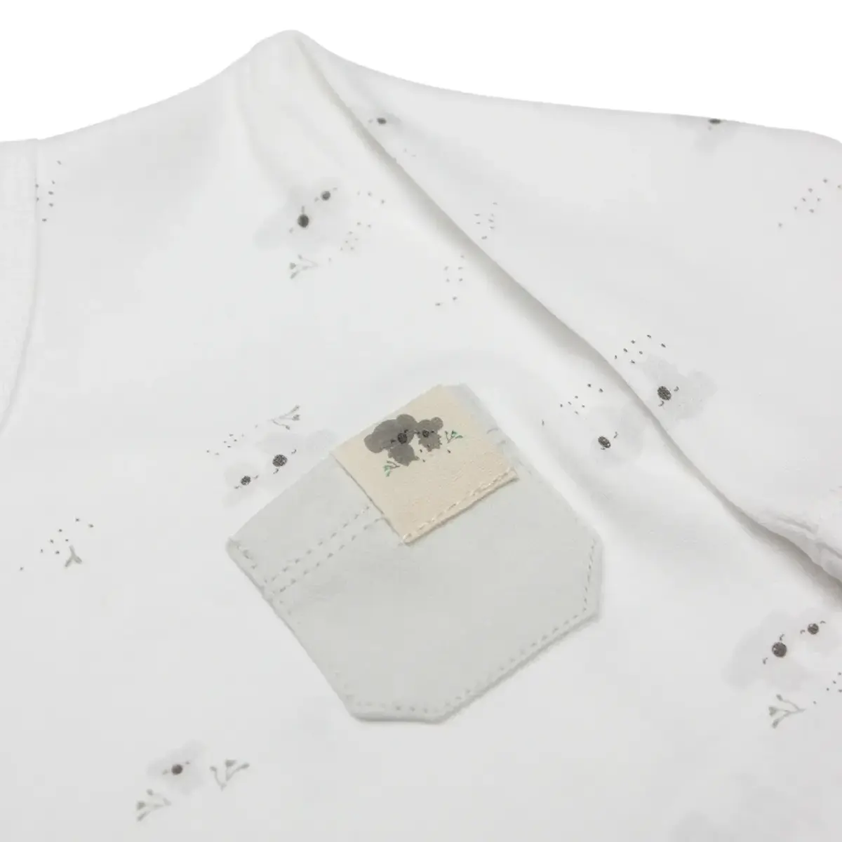 Bistyle Zıbın Takımı 3lü Little Koala Gri - Sarı - Ekru