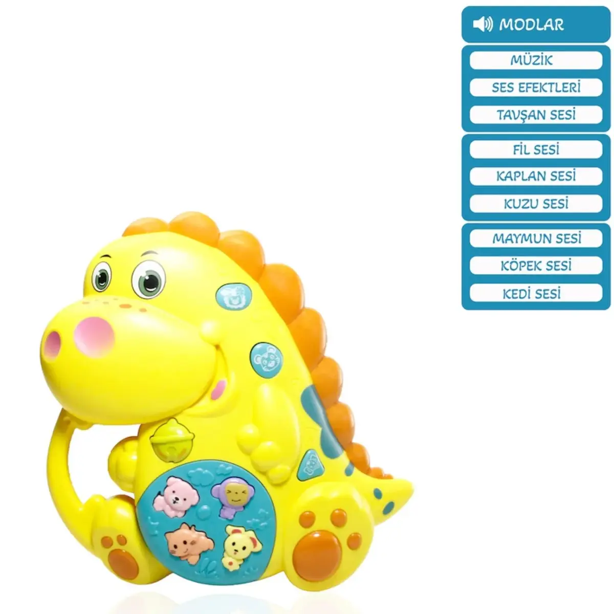 Vardem Işıklı ve Müzikli Dinozor Bebek Piyanosu
