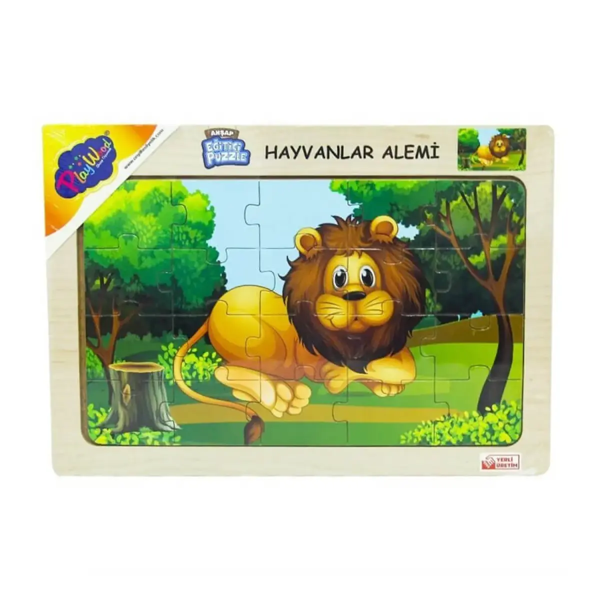 Playwood Ahşap Eğitici Puzzle Hayvanlar Alemi