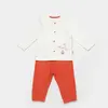Bibaby Organik Pijama Takımı Sun Lets Sail Ekru - Mavi