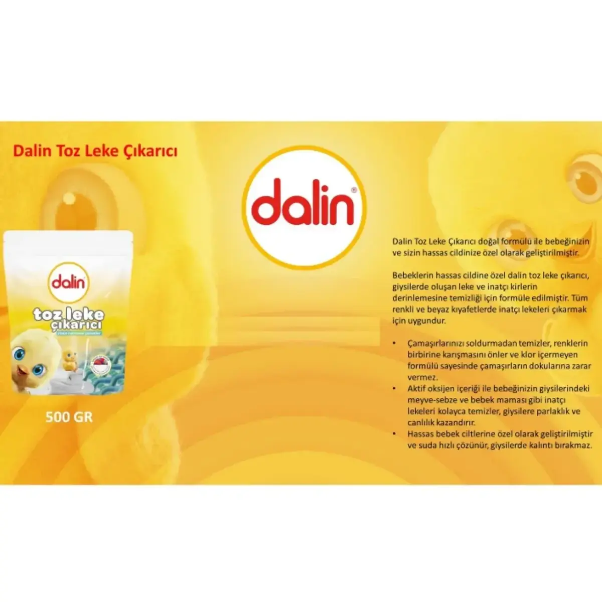 Dalin Toz Leke Çıkarıcı 500 gr 