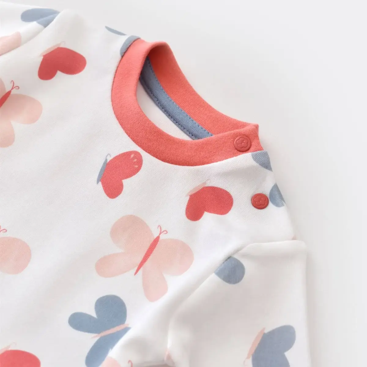 Bibaby Organik Sweatshirt Wild Flowers Coral