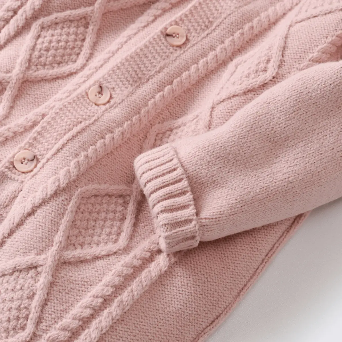 Bibaby Tulum Triko Welsoft Desenli Pembe