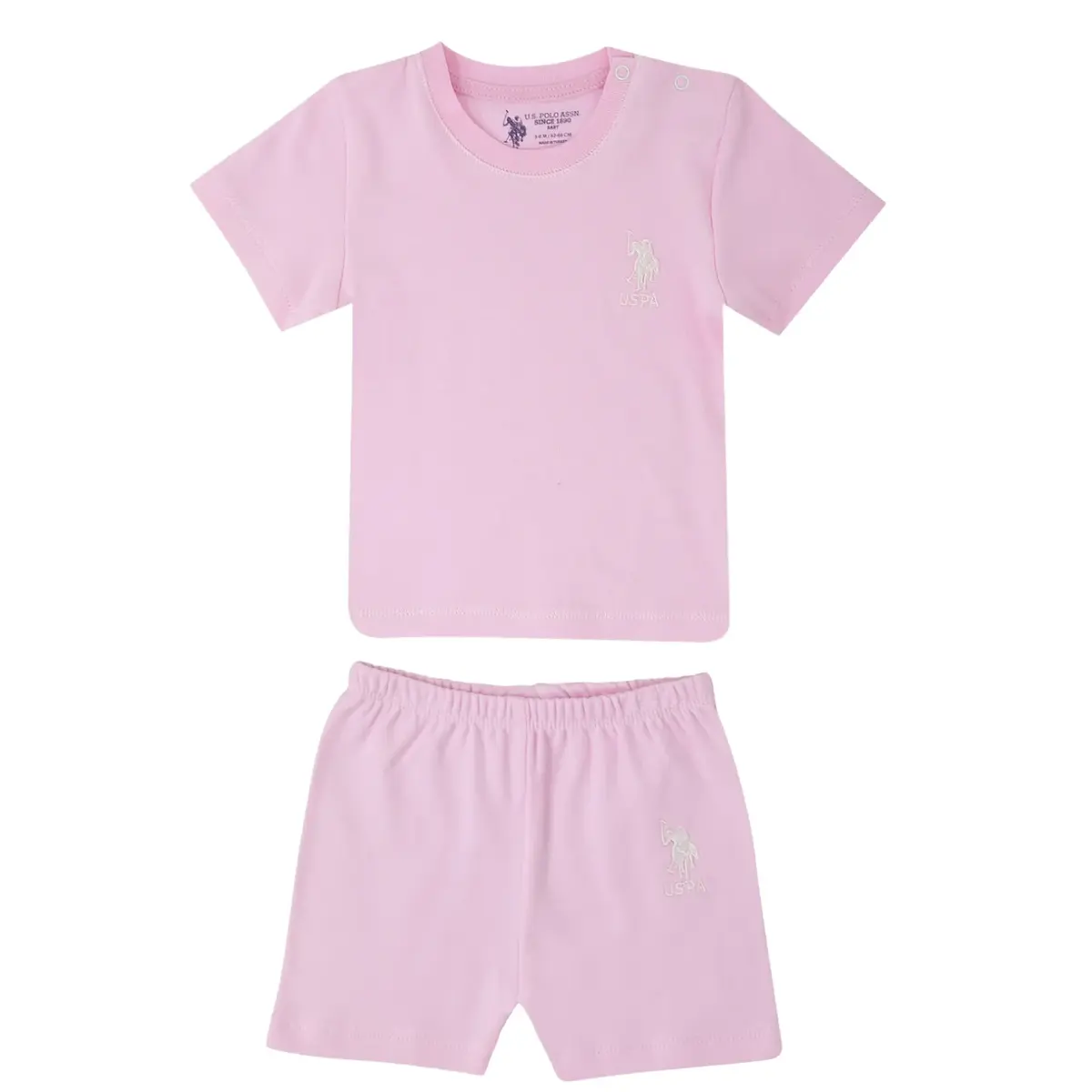 U.S. Polo 2li Takım T-Shirt Açık Pembe 