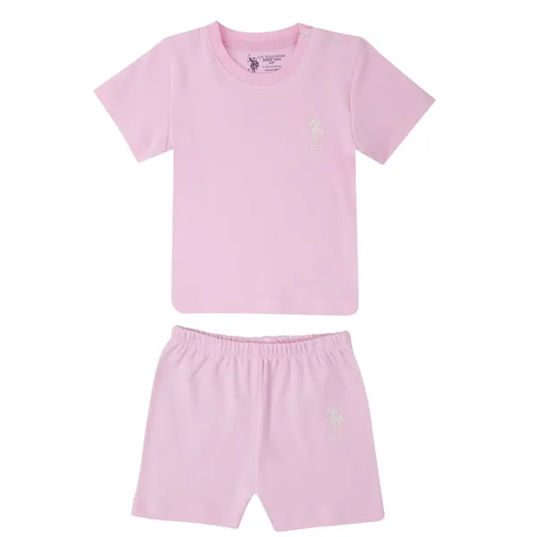 U.S. Polo 2li Takım T-Shirt Açık Pembe 