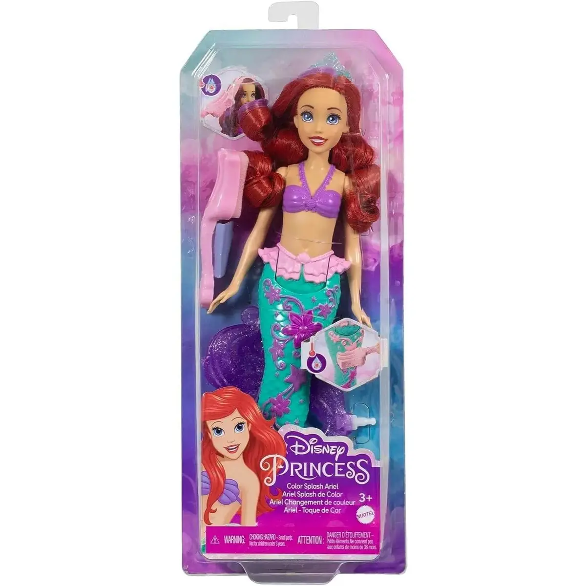 Disney Prenses Muhteşem Renk Değiştiren Saçlı Deniz Kızı Ariel