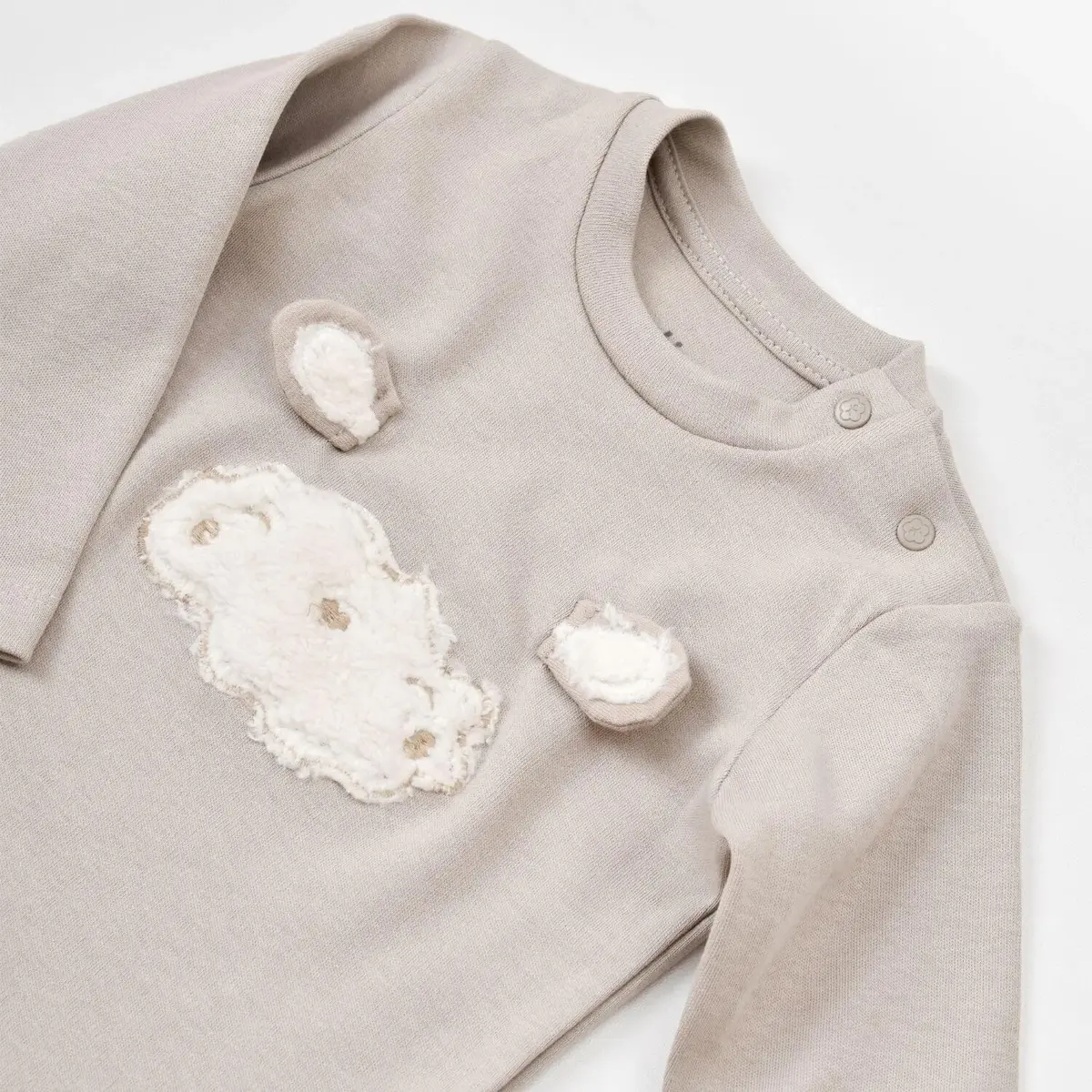Bibaby Organik 2li Takım Curly Sheep Bej