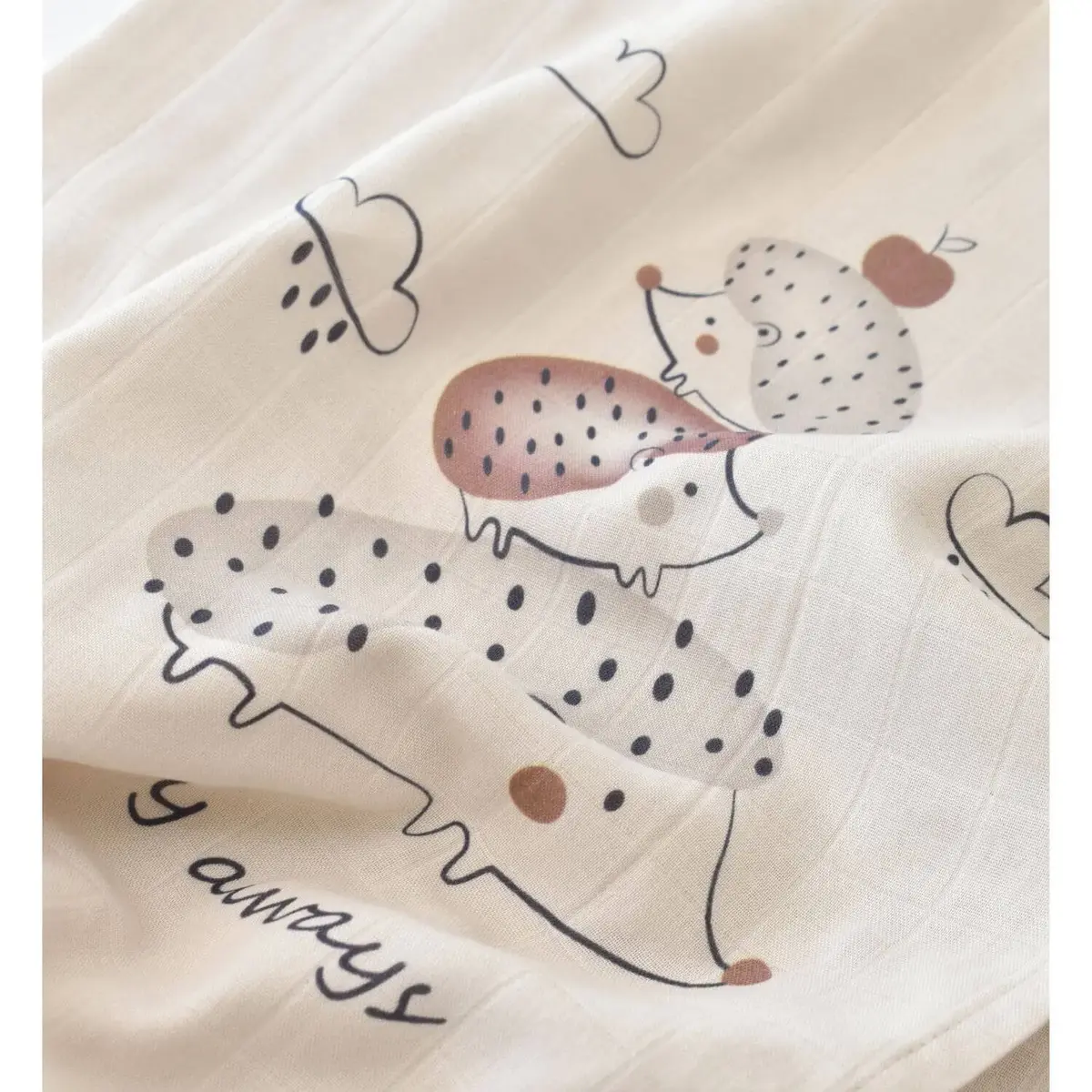 Bibaby Müslin Battaniye Clouds Are Happy Bambu Bej