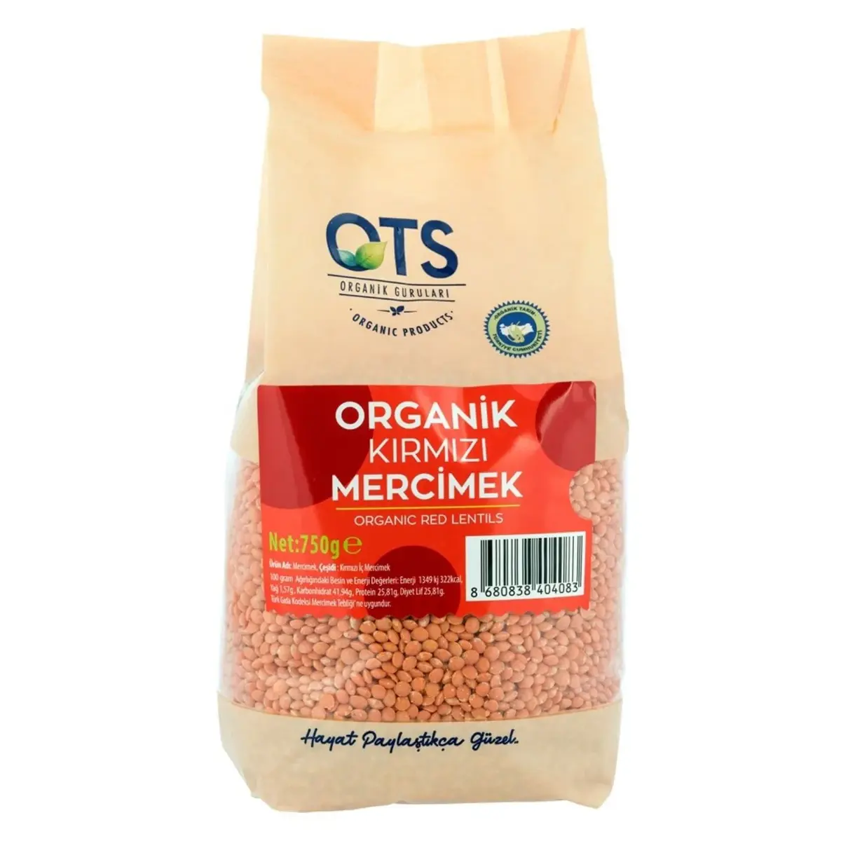 OTS Kırmızı Mercimek 750 Gr
