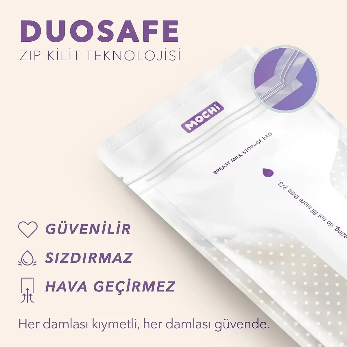 Mochi Anne Sütü Saklama Poşeti 25li