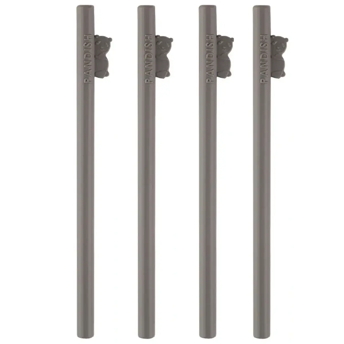 Pandish Hüphüp Silikon Pipet 4lü Gri  