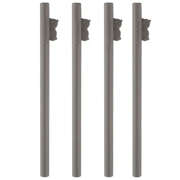Pandish Hüphüp Silikon Pipet 4lü Gri  