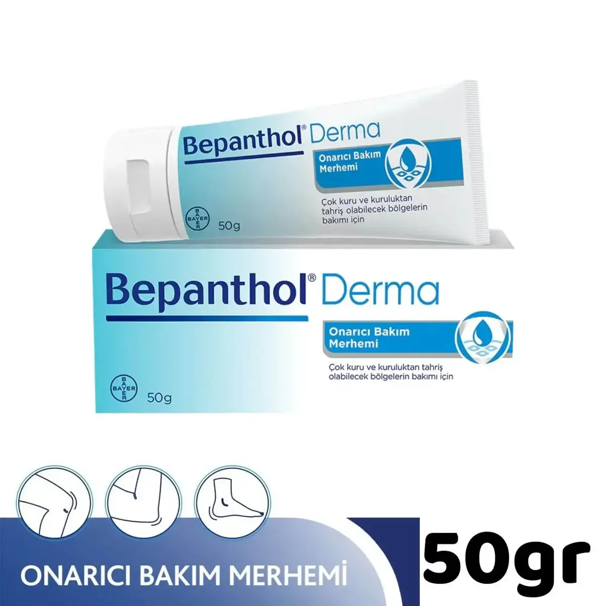 Bepanthol Cilt Bakım Kremi 30 gr ve Onarıcı Bakım Merhemi 50 gr