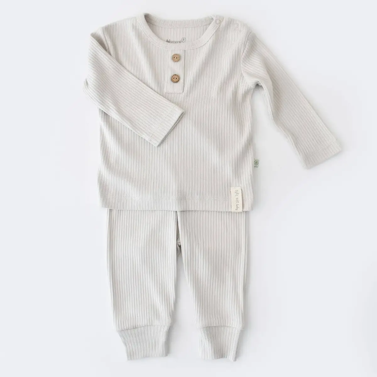 Bibaby Organik 2li Takım Soft Modal Gri