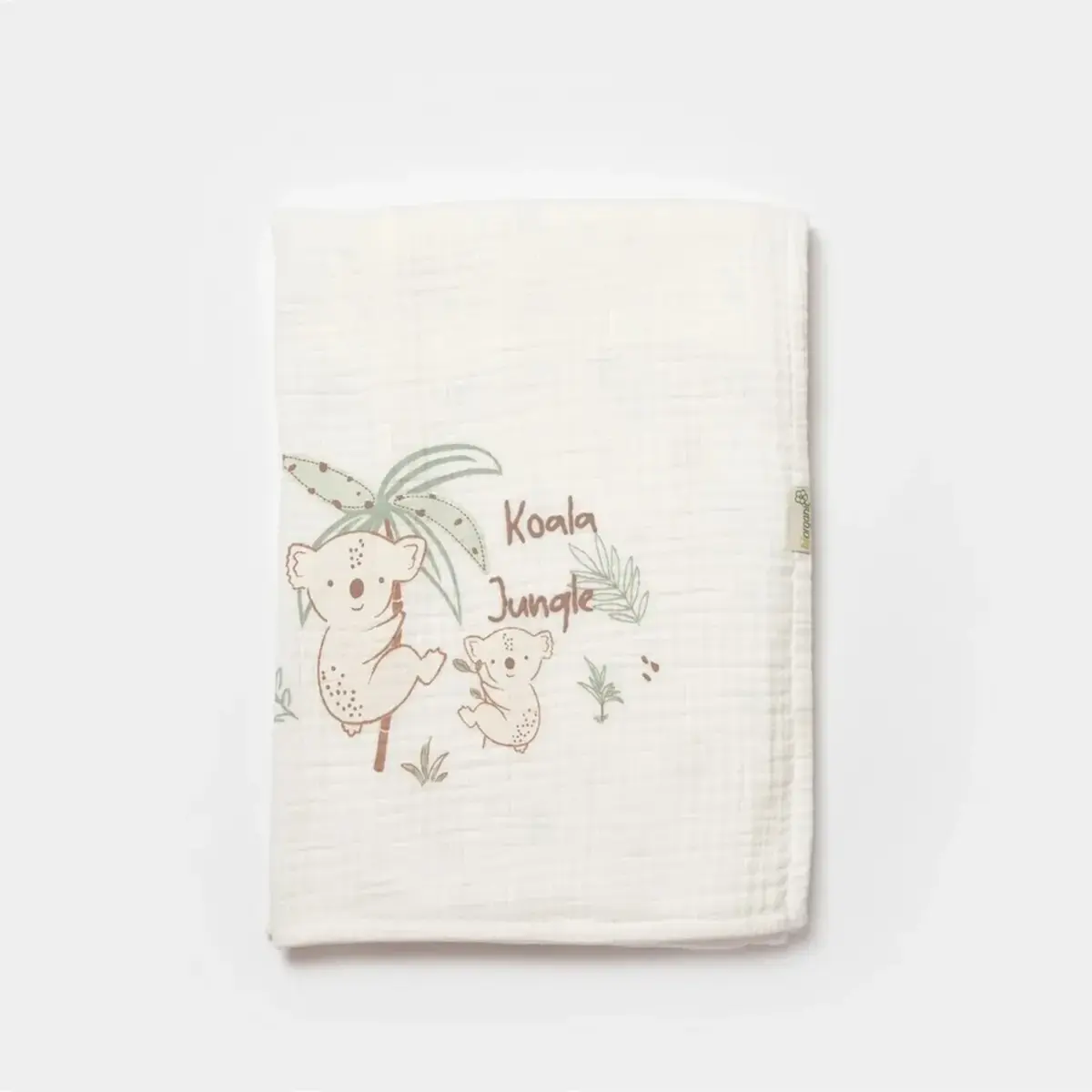 Bibaby Organik Müslin Battaniye Koala Jungle Mint