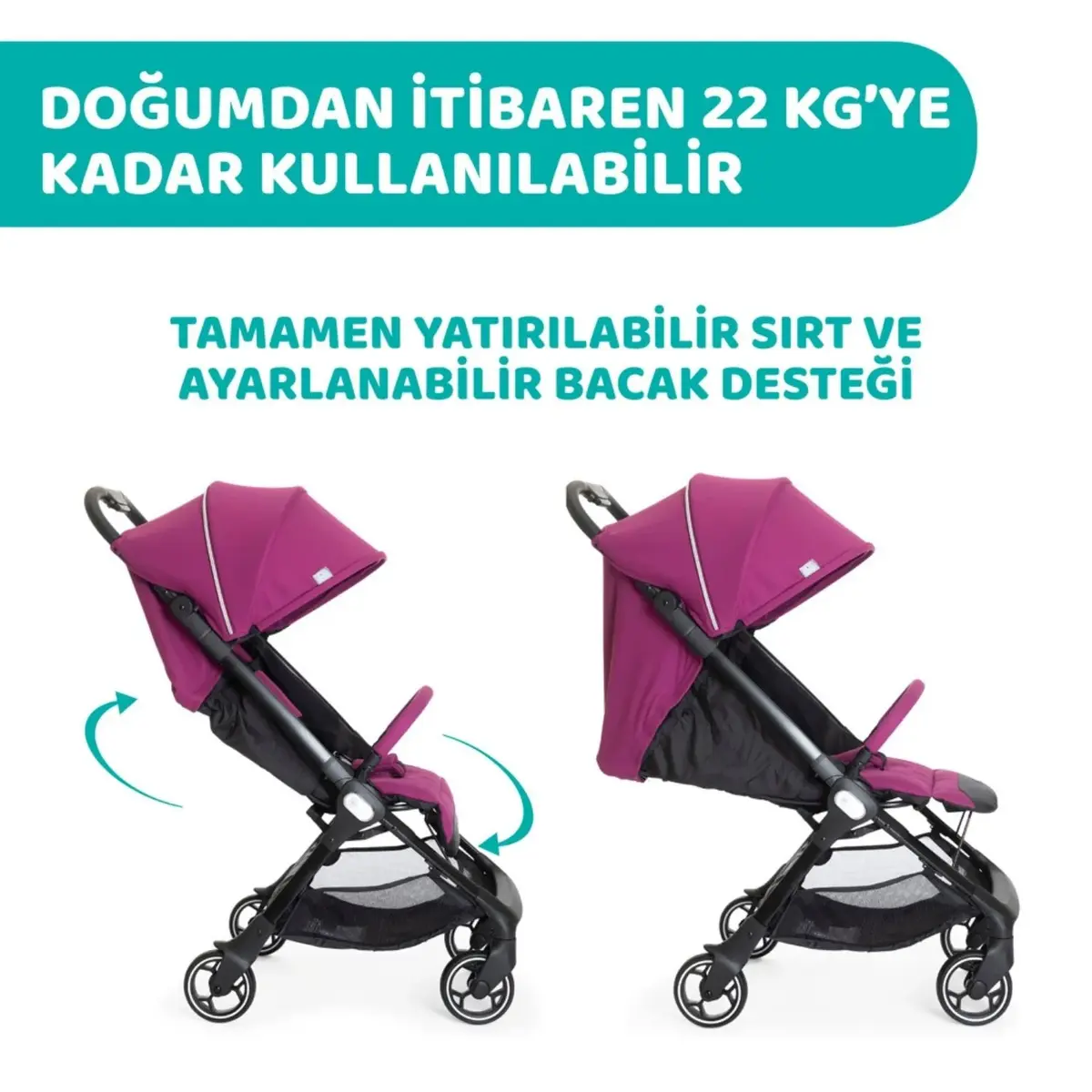 Chicco We Bebek Arabası Cyclamen