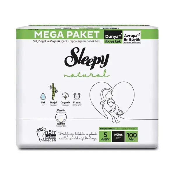 Sleepy Natural Bebek Külot Bezi Junior100lü Gross Paket
