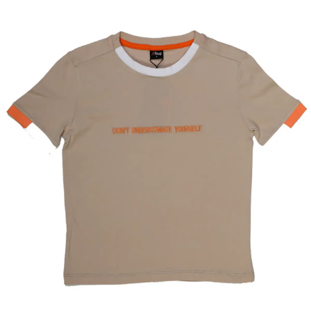 Hvc T-Shirt Dont Understimate Yourself Kahverengi
