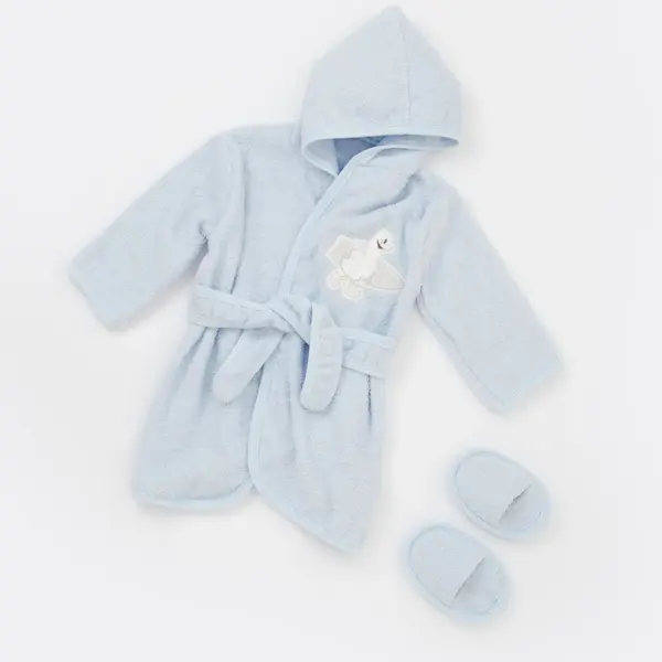 Bibaby Bornoz Takımı Surfer Duck Mavi