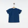 Bebolly T-Shirt Gülenyüz Baskılı Lacivert