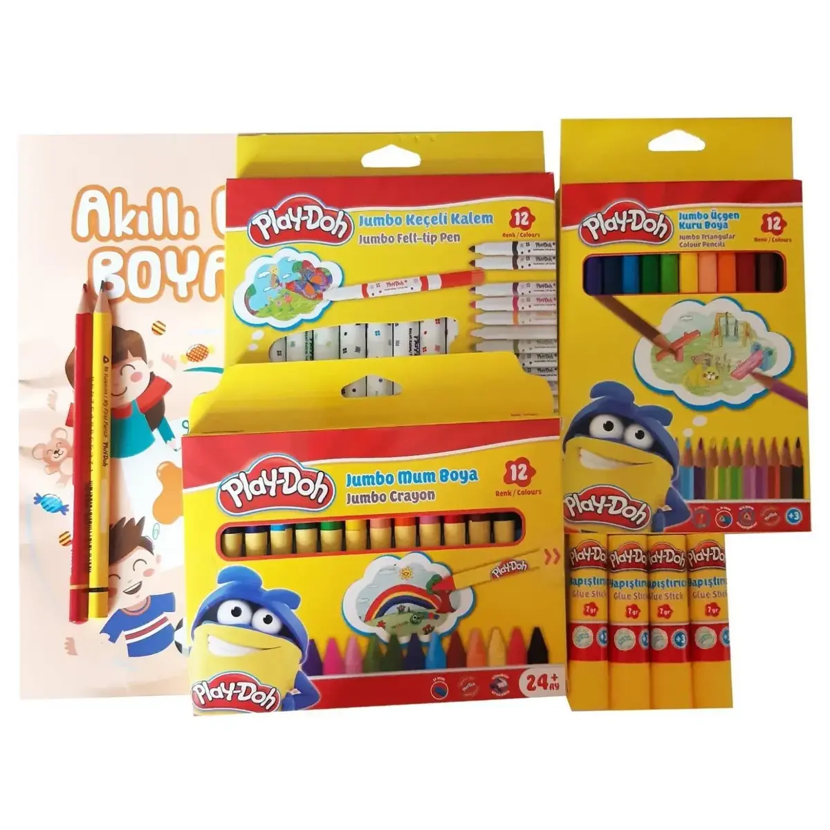 Play-Doh Kırtasiye Seti 58 Parça ve Boyama Evi