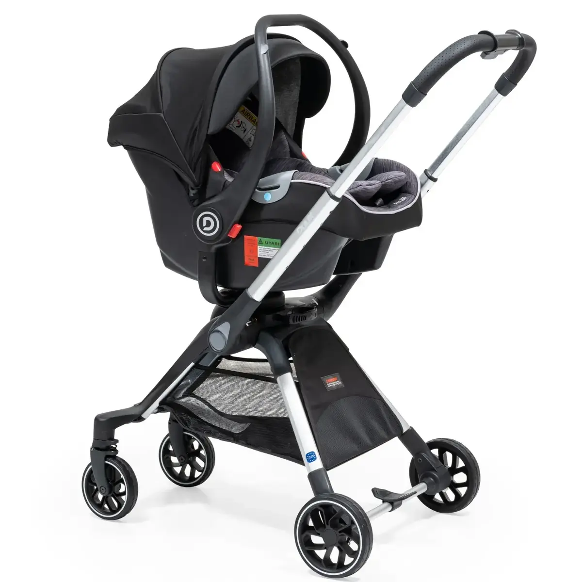 Duux Pro 360 Travel Sistem Bebek Arabası Black