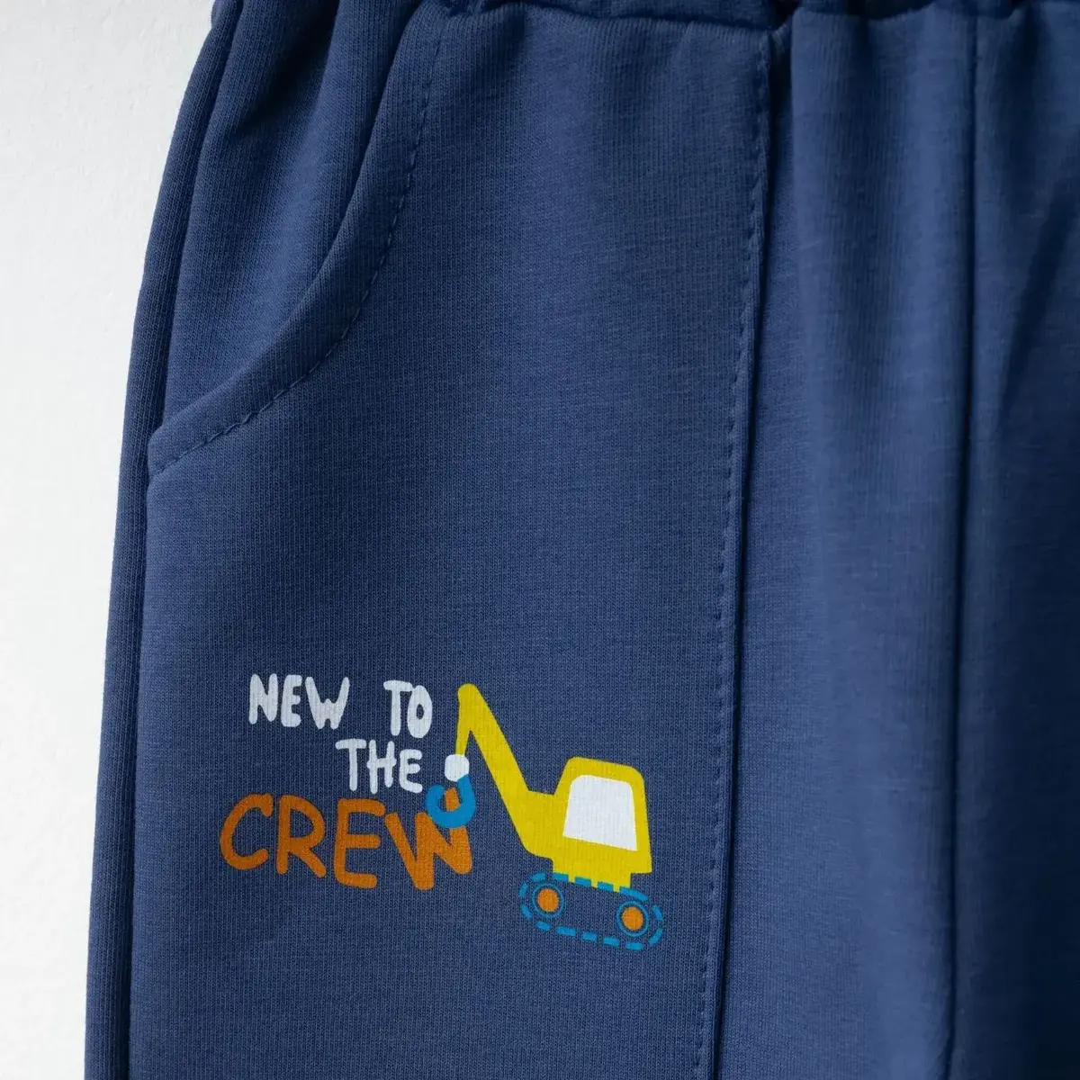 Winimo Çocuk Eşofman Altı New To Crew Baskılı İndigo