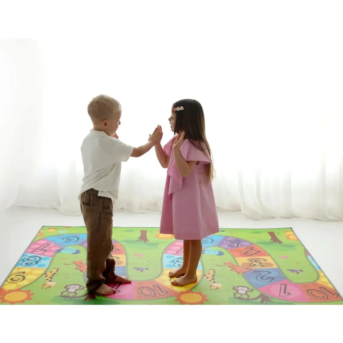 Coolmats Sevimli Kotik-Orman Yolu Oyun Halısı 140x200x1