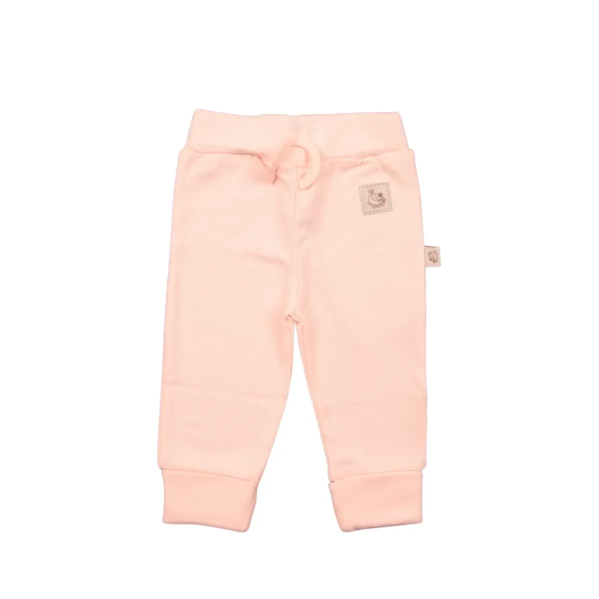 Mini Damla Pantolon Patiksiz Armalı Pudra