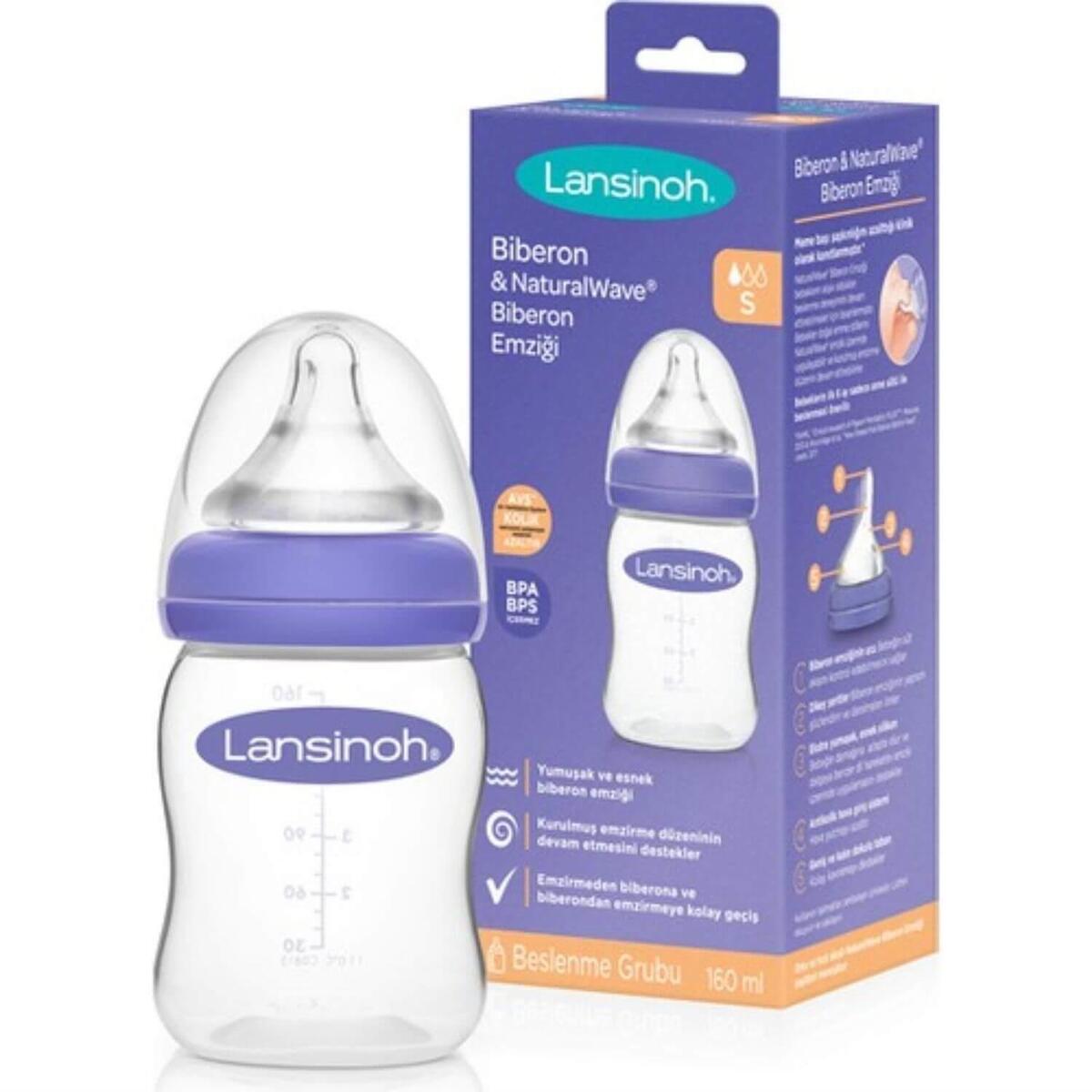 Lansinoh Natural Wave Biberon 160 ml