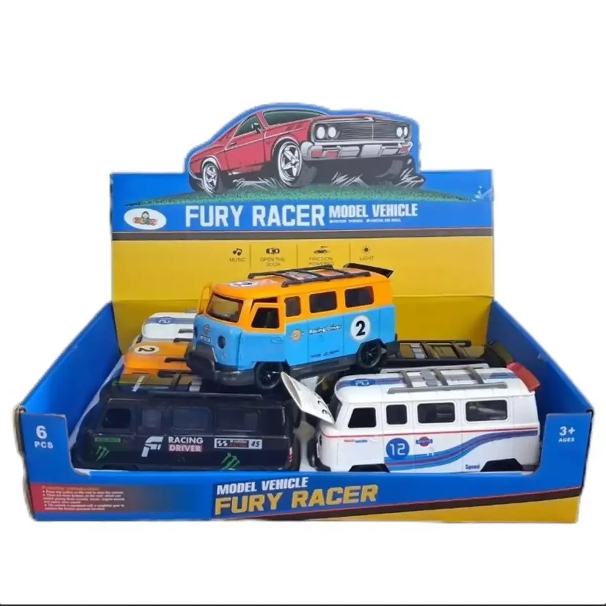 Fury Racer Müzikli Sürtmeli Araç Araba