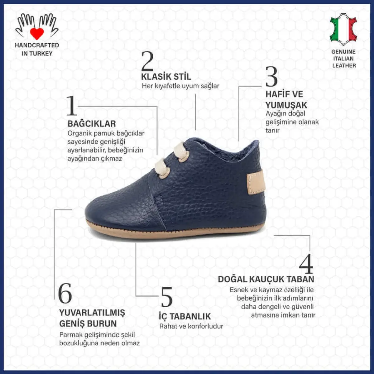 Ella Bonna Bebek Ayakkabısı Hakiki Deri Oxford Siyah