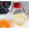 OiOi Silikon Püre Meyve ve Sebze Emziği 6+ Ay Mellow Yellow - Powder Grey