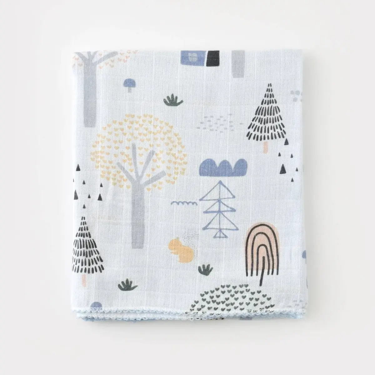 Bibaby Müslin Battaniye Rain Tree Mavi