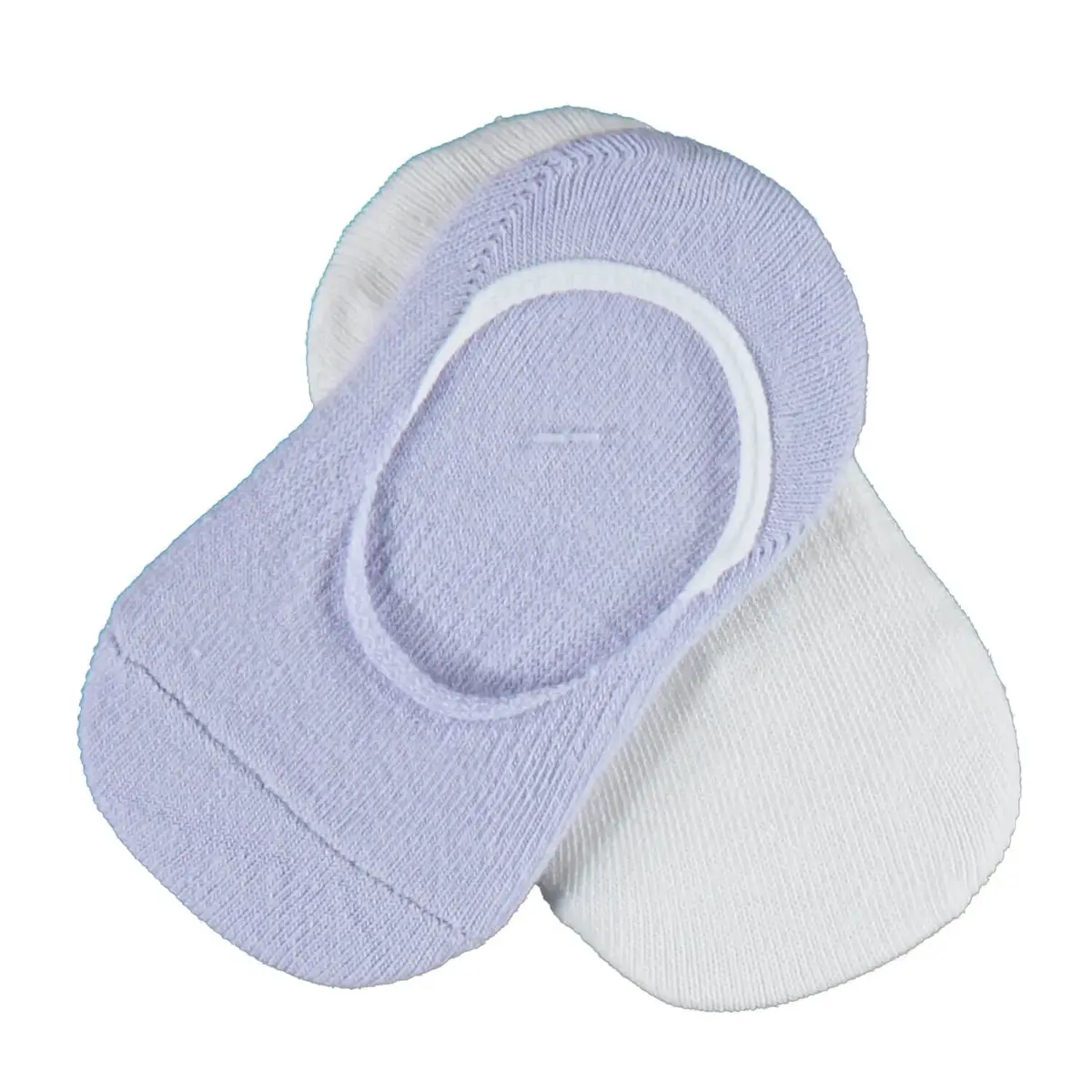 Bibaby Babet Çorabı Colours Lila - Ekru Bibaby Babet Çorabı Colours Lila - Ekru