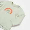 Bibaby Sweatshirt Biorganik Tiny Birds Ekru Yeşil