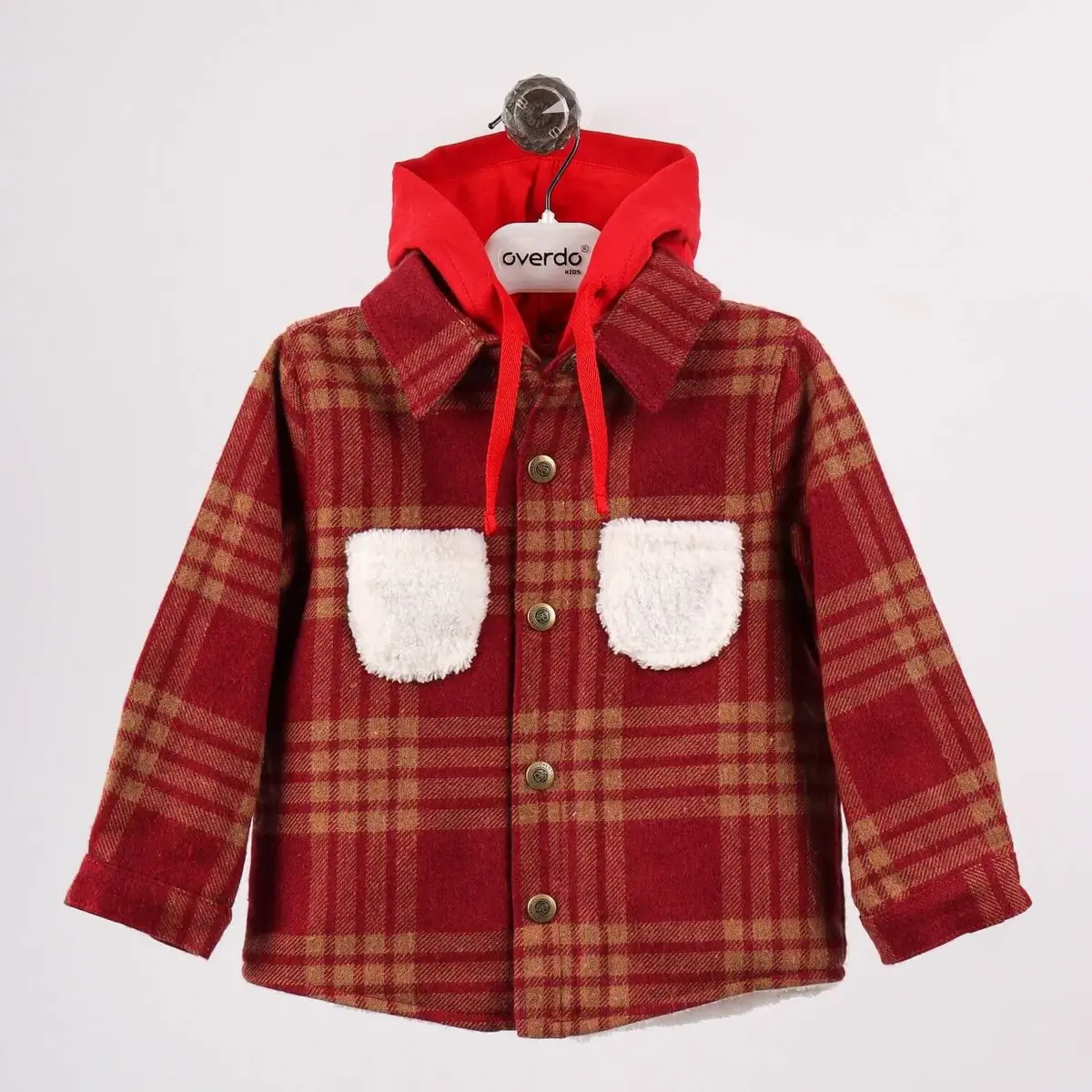 Overdo Gömlek Oduncu Welsoflu Bordo