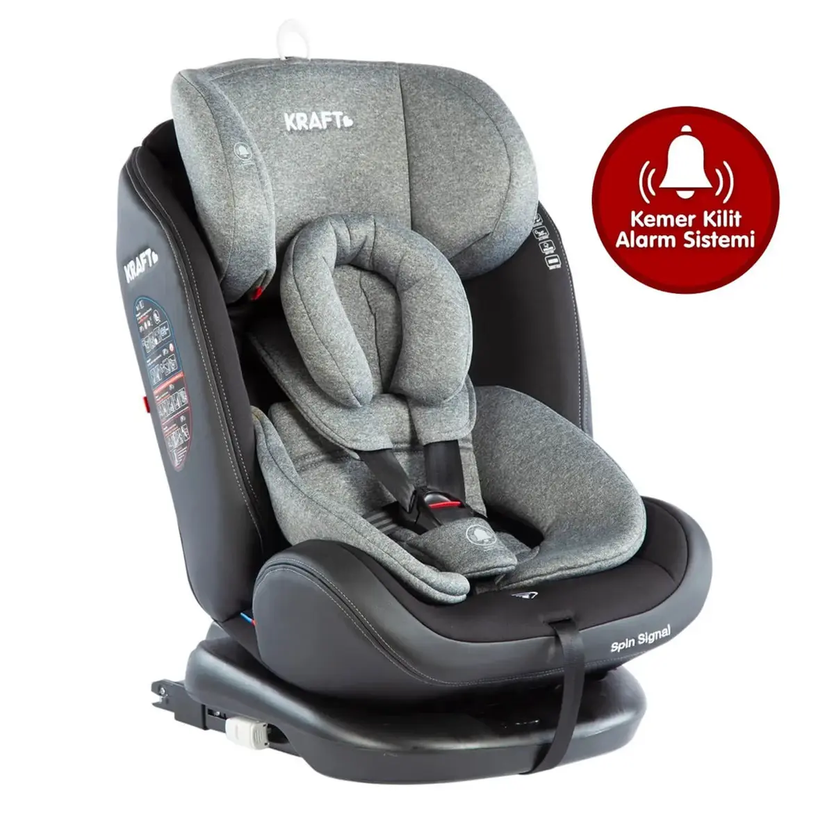 Kraft Spin Signal Oto Koltuğu 0-36 Kg Light Grey