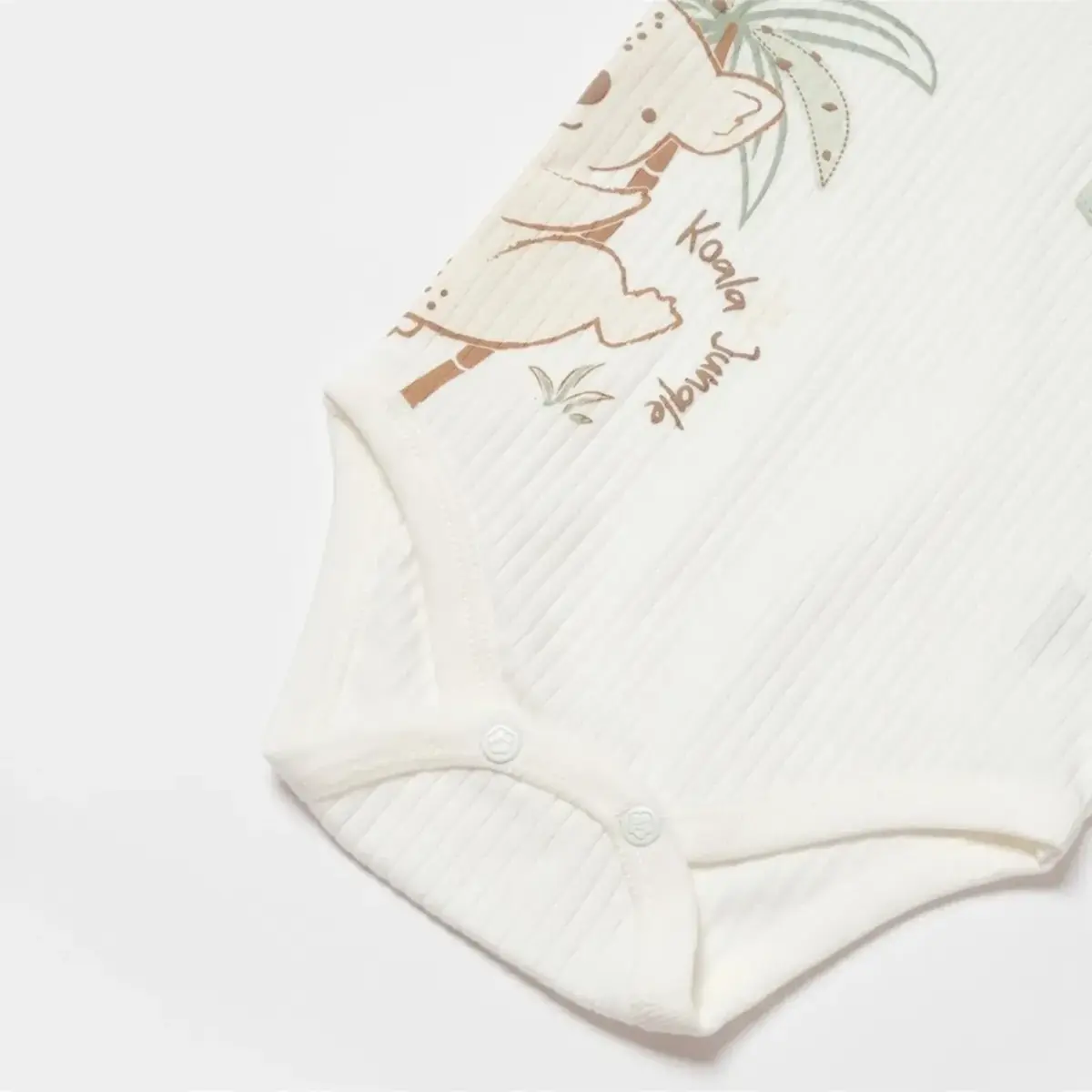 Bibaby Organik Body Kısa Kol Koala Jungle Mint