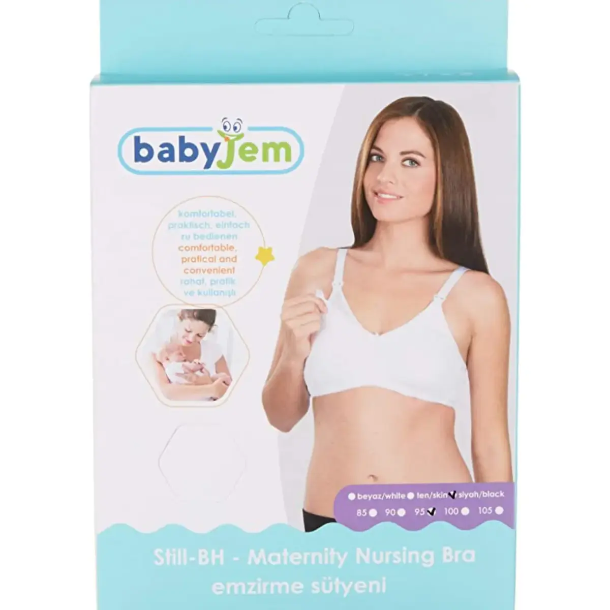 Babyjem Emzirme Sütyeni 105 Beden Beyaz