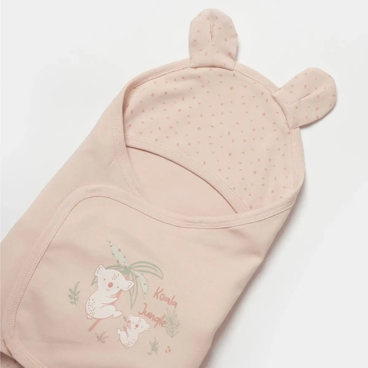 Bibaby Organik Kundak Battaniye Koala Jungle Pembe