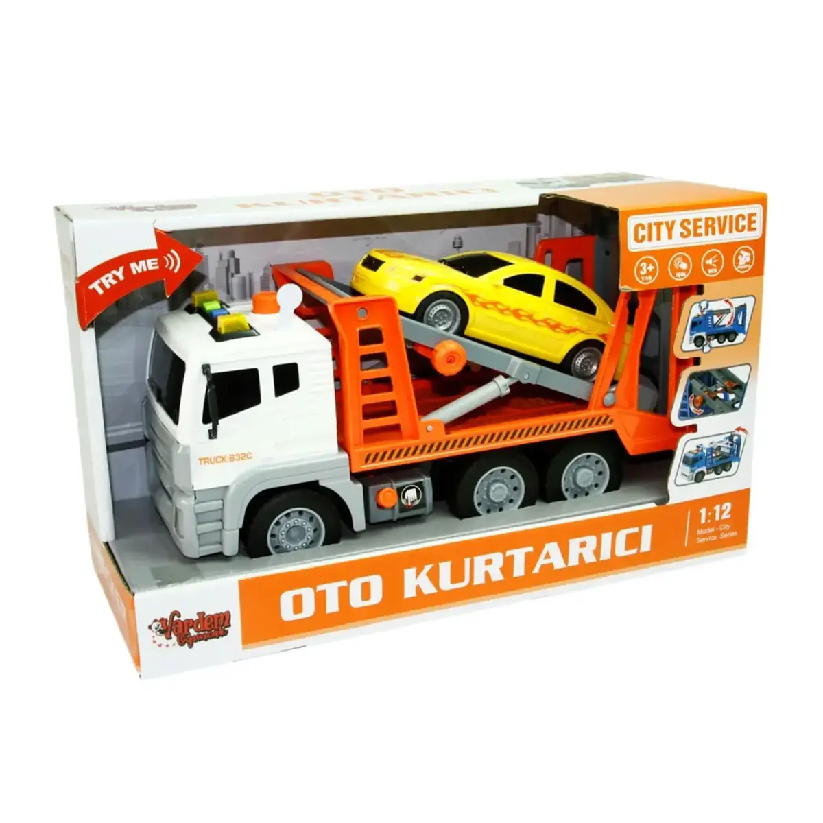 Sürtmeli Sesli Işıklı Oto Kurtarıcı 1:12