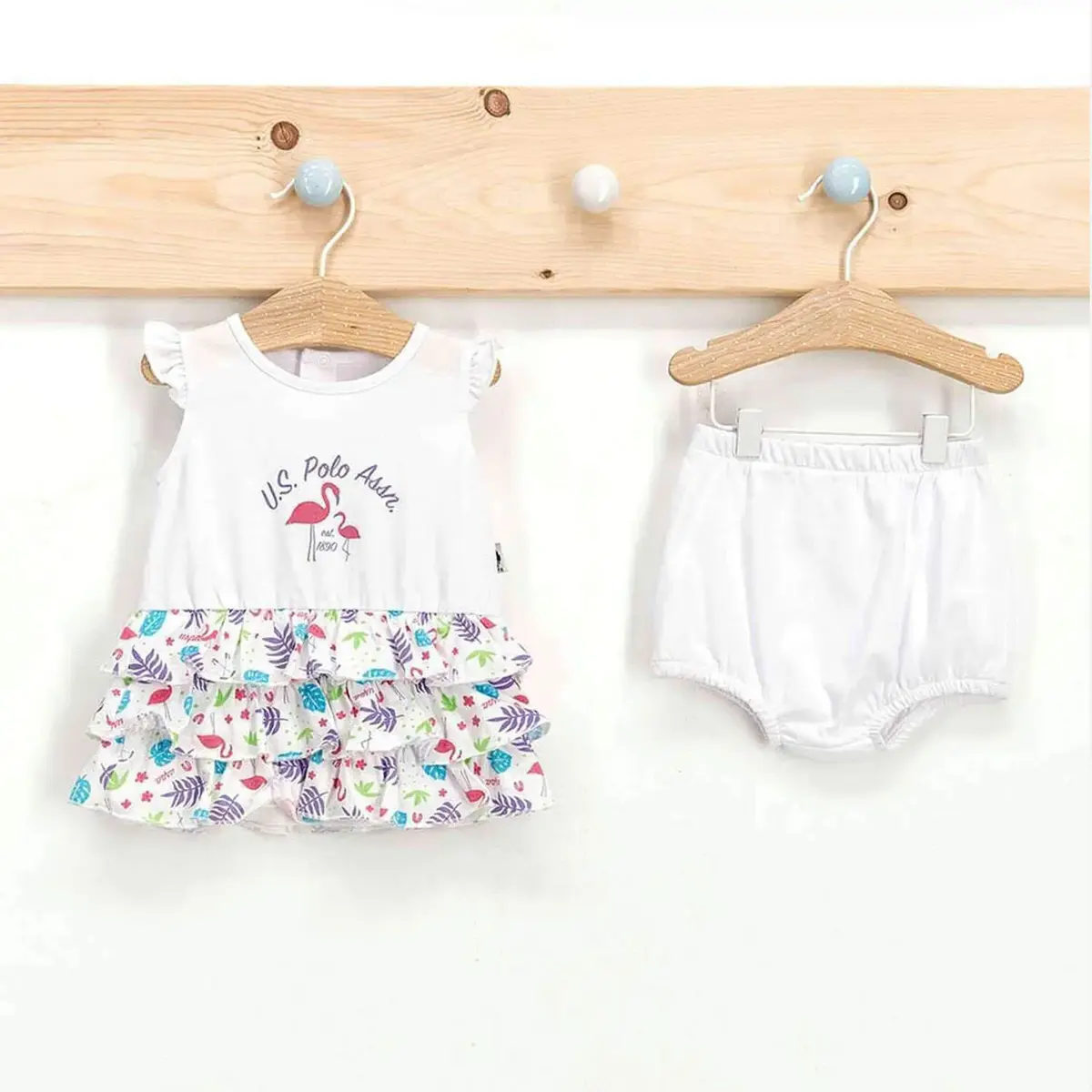 U.S. Polo 2li Takım Elbise Beyaz