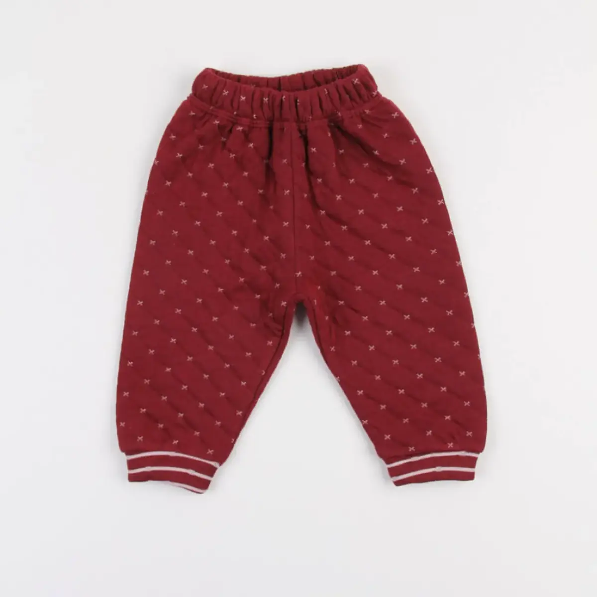 Mini Ropa Pantolon Kapitone Bordo