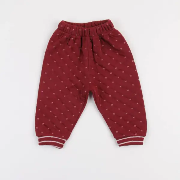 Mini Ropa Pantolon Kapitone Bordo