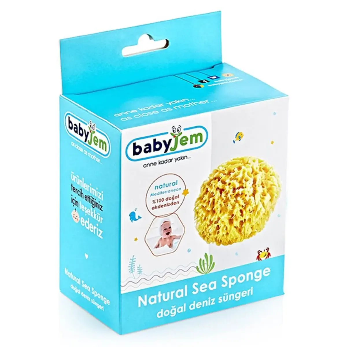 Babyjem Doğal Deniz Bebek Banyo Süngeri