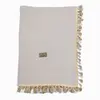 Bistyle Organik Müslin Battaniye Fistolu 80x90cm Taş