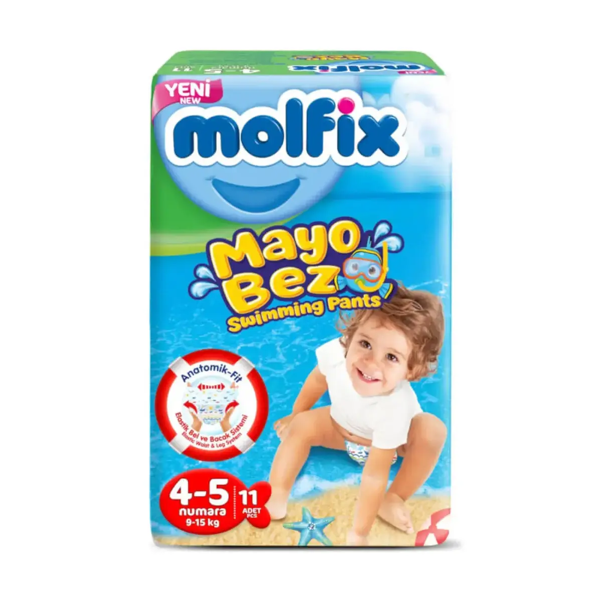 Molfix Mayo Bez 4-5 Numara 9-15 Kg 11 adet